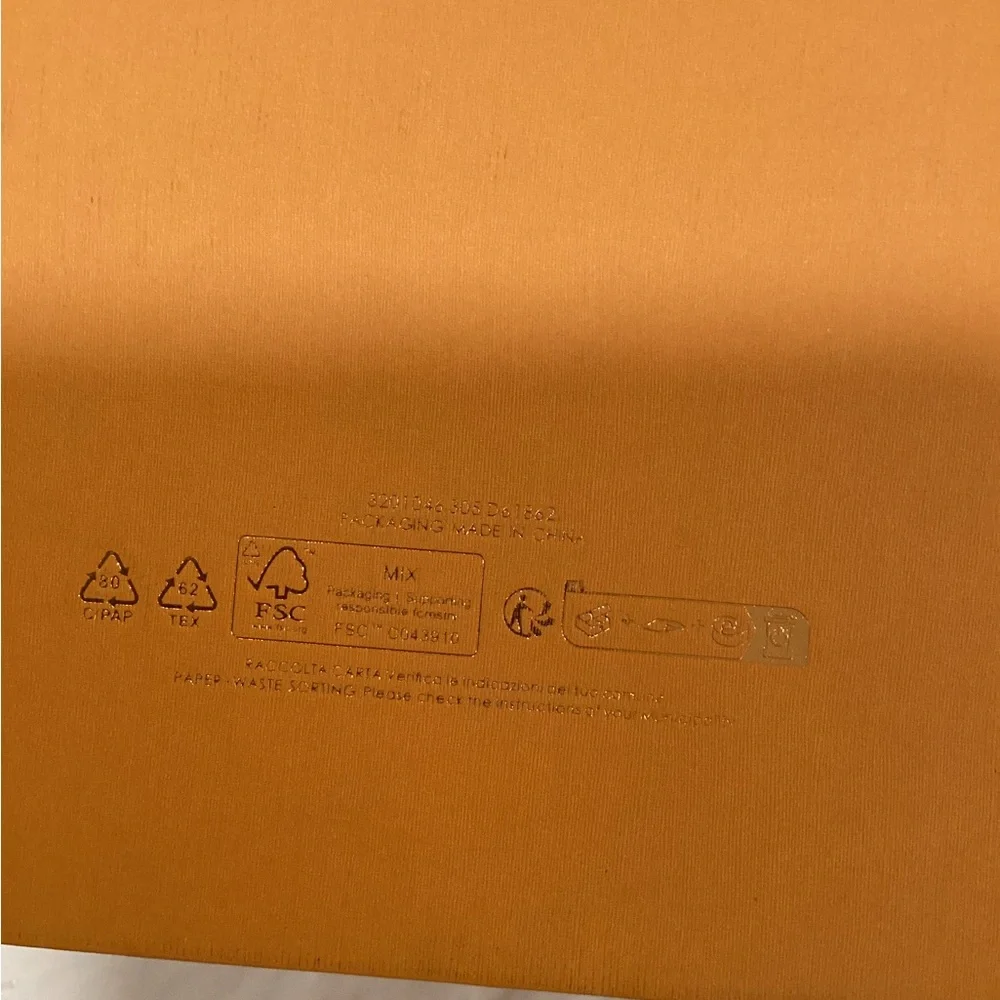 Louis Vuitton Signature Orange Box with magnetic closure 10”X11.5” Authentic
